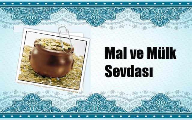 Mal ve Mülk Sevdası
