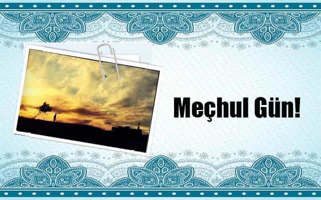 Meçhul Gün!